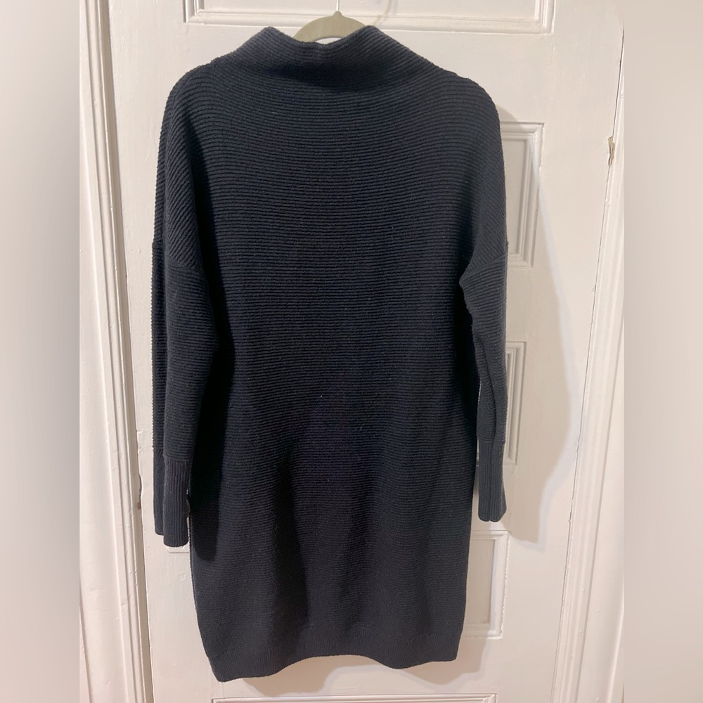 Nordstrom dress size small fits medium sweater dress knit long sleeve navy